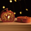 Wooden Pumpkin Lamp