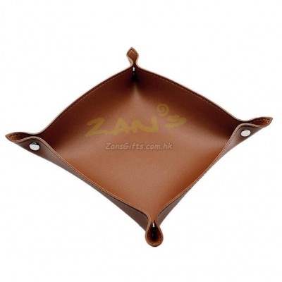 Creative Quartet Faux Leather Storage Tray