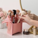 Standing visual makeup bag