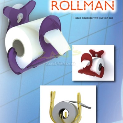Rollman Tissue Dispenser with Suction Cup