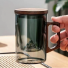 高硼矽玻璃水杯茶水分離泡茶杯