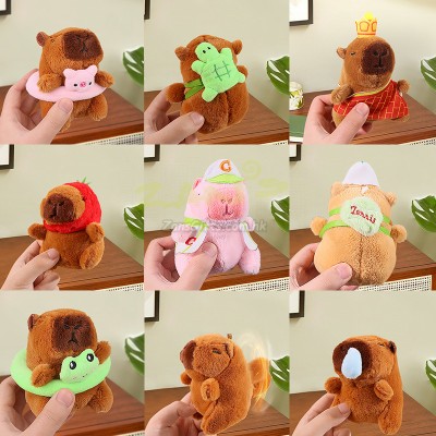 Capybara plush doll keychain