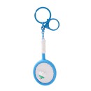 Badminton racket keychain pendant