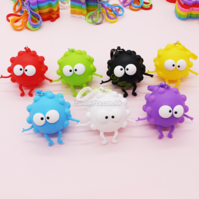 3D矽膠解壓瞪眼煤球捏捏樂 3D矽膠解壓瞪眼煤球捏捏樂