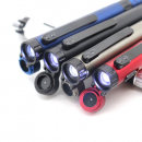 野外工具燈筆 LED指南針觸屏手機支架圓珠筆