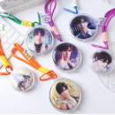 Transparent acrylic badge itabag pendant storage box