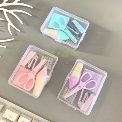 迷你馬卡龍色文具套裝