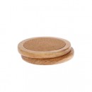 Bamboo Wood Absorbent Coaster