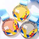 Basketball Metal Medal