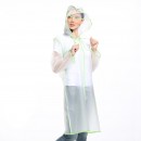 Transparent Raincoat with Colorful Straps