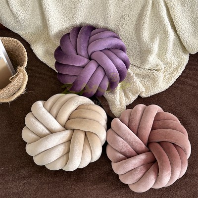 三股繩盤花圓形抱枕 三股繩盤花圓形抱枕