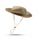 Large Brim Sunscreen Sunshade Outdoor Drawstring Fisherman Hat