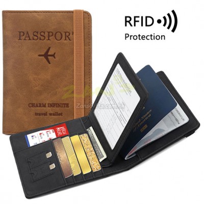 Pu RFID Passport Case