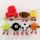 Sports series plush doll keychains