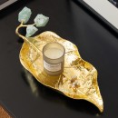 黃銅金葉子擺件