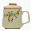 Ceramic filter tea cup