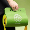 Cylindrical hand-held felt bag