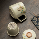 Ceramic filter tea cup