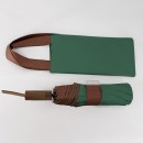 手提式撞色彩胶自动伞