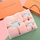 Coral Velvet Towel Gift Box
