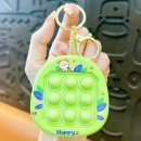 Decompression bubble fidget keychain