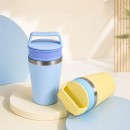 Portable Travel Coffee Mug, Stainless‑Steel Insulated Cup