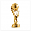 Metal Basketball Trophy