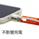 可旋轉帶夾片防丟滌綸繩手機鏈