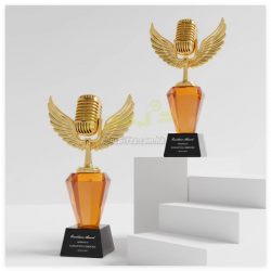 創意金屬話筒獎杯