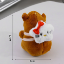 Capybara plush doll keychain