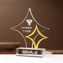 菱形水晶奖座