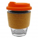 Carlo Glass Coffee Cup - Cork Band