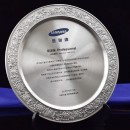 29CM Pure Tin Award Plate Commemorative Plate
