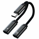 Type-C 2-in-1 Headphone Charging Adapter