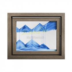 實木旋轉流沙畫解壓擺飾