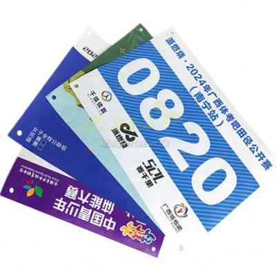 Colorful Waterproof Bib Number