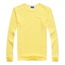 Pure Color Long Sleeve Polo Shirt