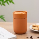 旅行矽膠帶蓋陶瓷杯