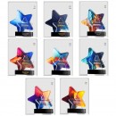 Smart And Colorful Double Pentagram Crystal Trophy