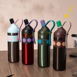 手提雙飲316不鏽鋼保溫杯