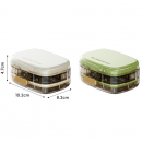 Portable ten-compartment pill box