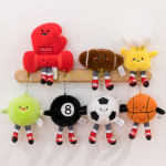 Sports series plush doll keychains
