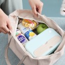 Wood Grain Aluminum Foil Portable Lunch Box Bag