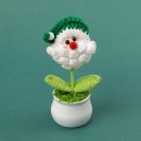 鉤織毛線聖誕樹盆栽擺件