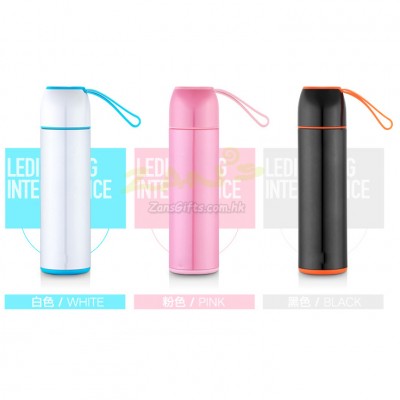 Insulated Vacuum Water Bottle with Smart Temperature Indicator