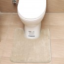 U-shaped toilet floor mat