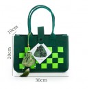 Checkered Felt ToteBag