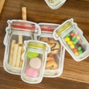 Reusable Mason Bottle Shape Zip-Lock Food Storage Bag