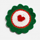 聖誕棉繩編織隔熱墊 聖誕棉繩編織隔熱墊