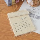 Tear-off canvas calendar